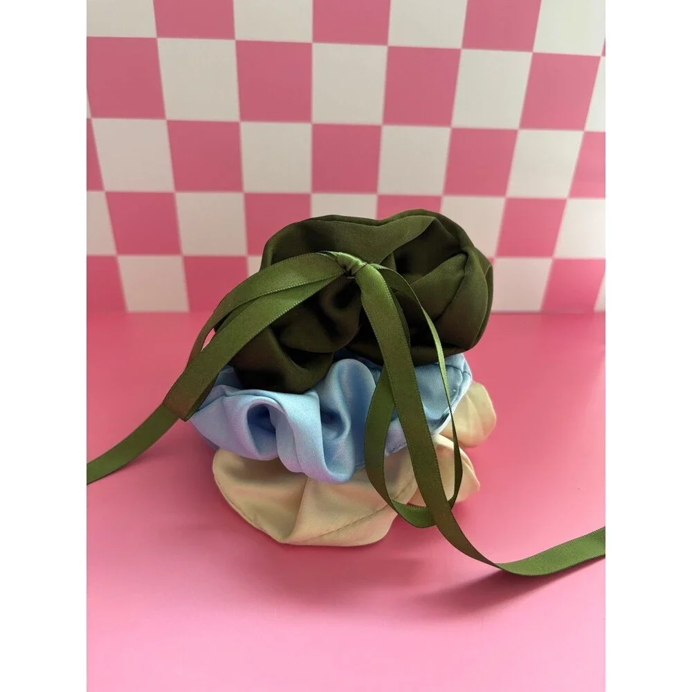 3 Silk Scrunchies